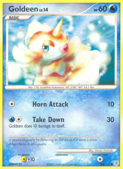 Goldeen Common card from Diamond & Pearl Base