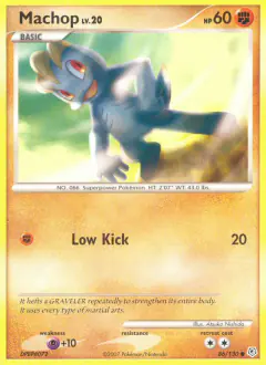 Machop Common card from Diamond & Pearl Base