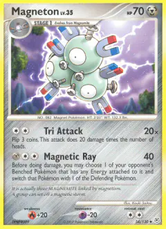 Magneton Uncommon card from Diamond & Pearl Base