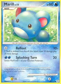 Marill Common card from Diamond & Pearl Base