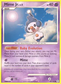Mime Jr. Common card from Diamond & Pearl Base
