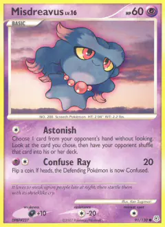 Misdreavus Common card from Diamond & Pearl Base