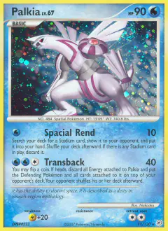 Palkia Rare Holo card from Diamond & Pearl Base