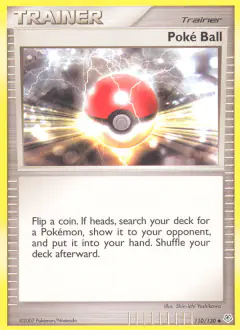 Poké Ball Uncommon card from Diamond & Pearl Base