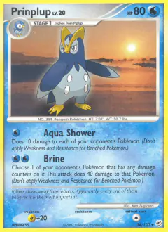 Prinplup Uncommon card from Diamond & Pearl Base