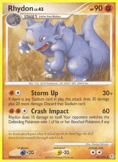 Rhydon Uncommon card from Diamond & Pearl Base