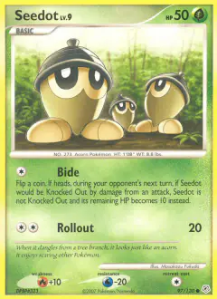 Seedot Common card from Diamond & Pearl Base