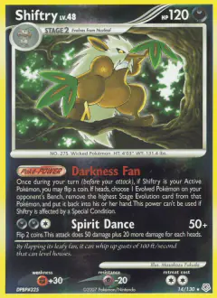 Shiftry Rare Holo card from Diamond & Pearl Base