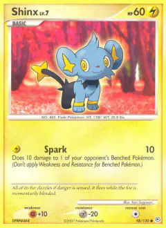 Shinx Common card from Diamond & Pearl Base