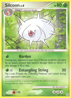Silcoon Uncommon card from Diamond & Pearl Base
