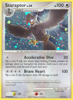 Staraptor Rare Holo card from Diamond & Pearl Base