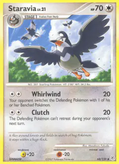 Staravia Uncommon card from Diamond & Pearl Base