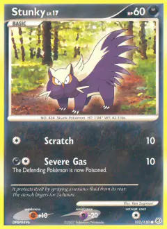 Stunky Common card from Diamond & Pearl Base