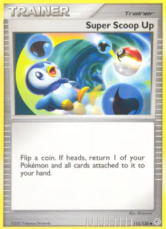 Super Scoop Up Uncommon card from Diamond & Pearl Base