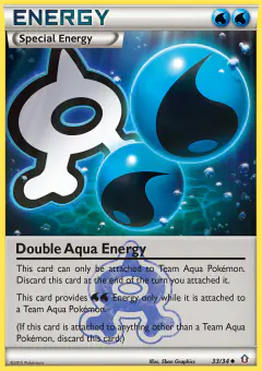 Double Aqua Energy Uncommon card from Double Crisis