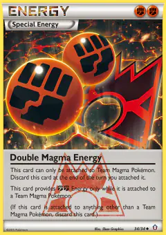 Double Magma Energy Uncommon card from Double Crisis