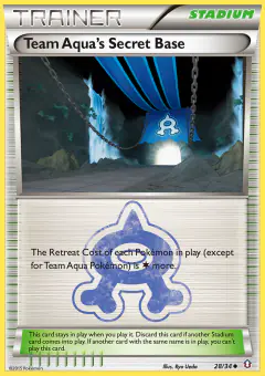 Team Aqua's Secret Base Uncommon card from Double Crisis
