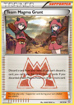 Team Magma Grunt Uncommon card from Double Crisis