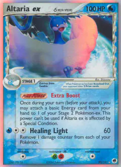 Altaria ex δ Rare Holo EX card from Dragon Frontiers