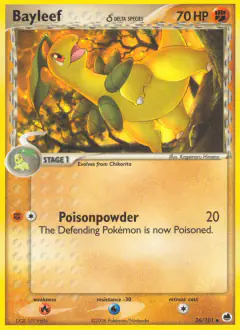 Bayleef δ Uncommon card from Dragon Frontiers