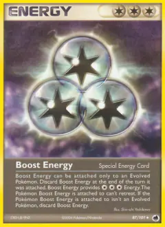 Boost Energy Uncommon card from Dragon Frontiers