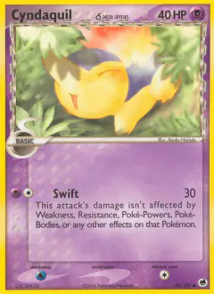 Cyndaquil δ Common card from Dragon Frontiers