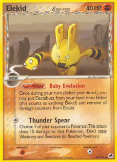 Elekid δ Common card from Dragon Frontiers