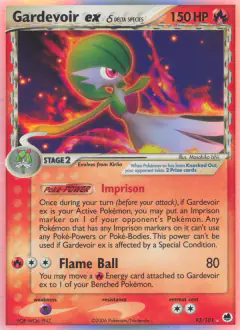 Gardevoir ex δ Rare Holo EX card from Dragon Frontiers