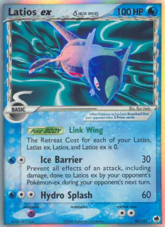 Latios ex δ Rare Holo EX card from Dragon Frontiers