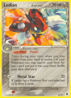Ledian δ Rare card from Dragon Frontiers