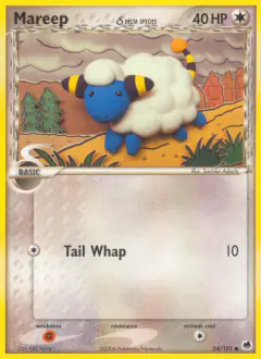 Mareep δ Common card from Dragon Frontiers
