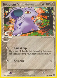 Nidoran ♀ δ Common card from Dragon Frontiers