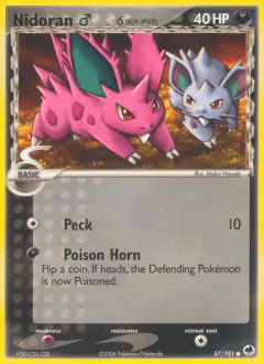 Nidoran ♂ δ Common card from Dragon Frontiers