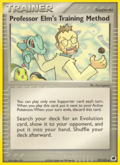 Professor Elm's Training Method Uncommon card from Dragon Frontiers