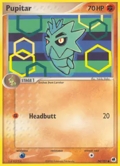 Pupitar Common card from Dragon Frontiers