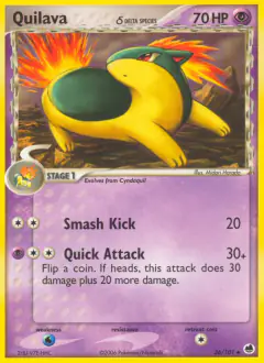 Quilava δ Uncommon card from Dragon Frontiers