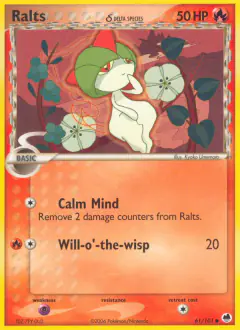 Ralts δ Common card from Dragon Frontiers