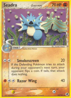 Seadra δ Rare card from Dragon Frontiers