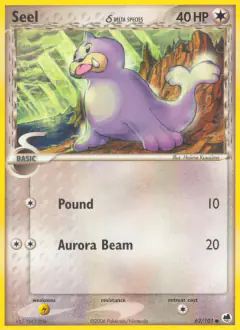 Seel δ Common card from Dragon Frontiers