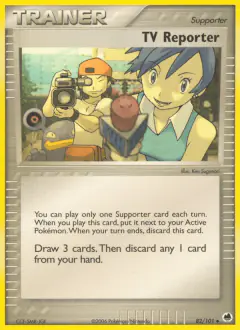 TV Reporter Uncommon card from Dragon Frontiers