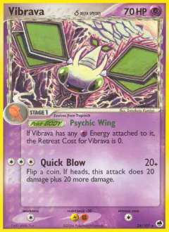 Vibrava δ Rare card from Dragon Frontiers