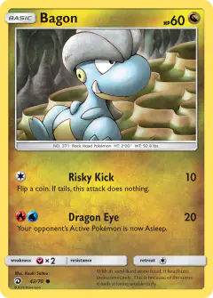 Bagon Common card from Dragon Majesty