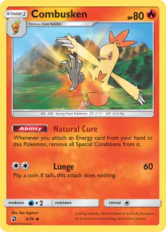 Combusken Uncommon card from Dragon Majesty