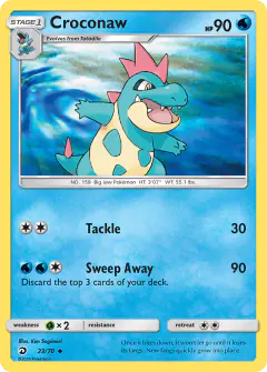 Croconaw Uncommon card from Dragon Majesty