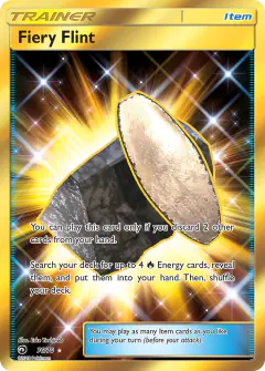 Fiery Flint Rare Secret card from Dragon Majesty