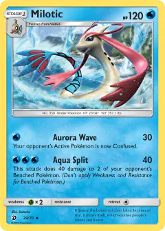 Milotic Uncommon card from Dragon Majesty