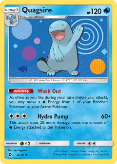 Quagsire Uncommon card from Dragon Majesty