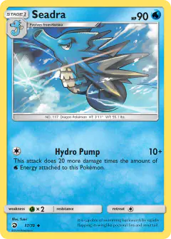 Seadra Uncommon card from Dragon Majesty