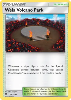Wela Volcano Park Uncommon card from Dragon Majesty