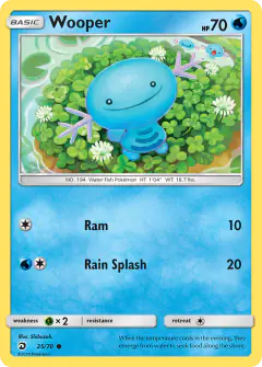 Wooper Common card from Dragon Majesty